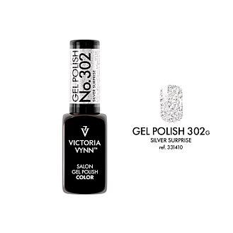 GEL POLISH 302 Silver Surprise Hybrid nail polish 8ml - Victoria Vynn - Hudpleiegrossisten