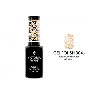 GEL POLISH 304 Glamor in Gold Hybrid nail polish 8ml - Victoria Vynn - Hudpleiegrossisten