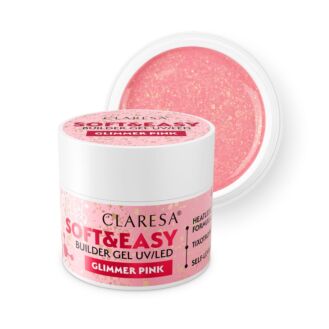 CLARESA BUILDER GEL SOFT&EASY BUILDER GEL GLIMMER PINK 45G