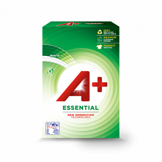 A + Essential white vaskepulver 4,42 kg