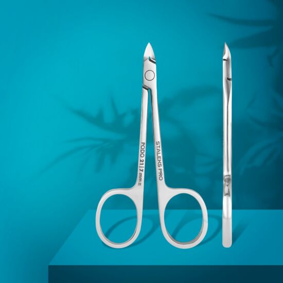 Podology scissors style nippers for cuticle and callus PODO 21 7 mm