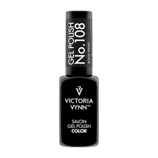 Gel Polish Color No. 108 Black Velvet 8ml - Victoria Vynn - Hudpleiegrossisten