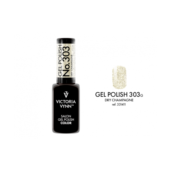 GEL POLISH 303 Dry Champagne Hybrid nail polish 8ml - Victoria Vynn - Hudpleiegrossisten