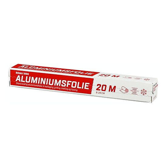 Aluminiumsfolie 20 m 29cm - Engangsartikler - Hudpleiegrossisten