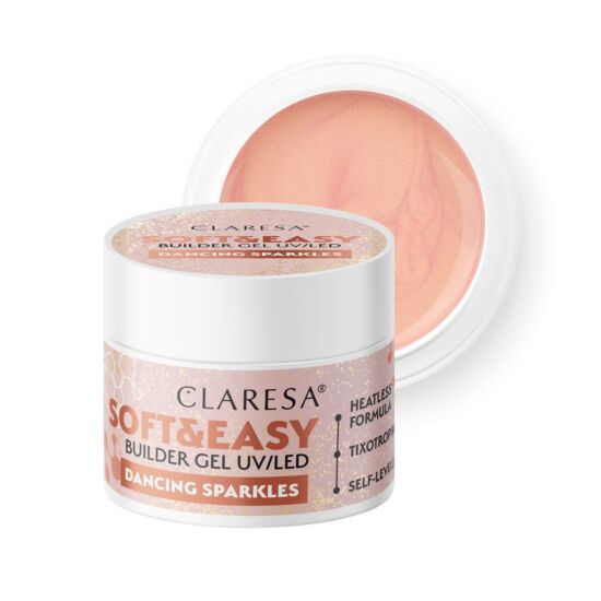 CLARESA BUILDER GEL SOFT&EASY BUILDER GEL PDANCING SPARKLES 45G