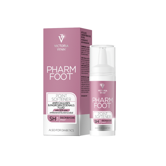 PHARM FOOT POINT SOFTENER POINT FLUID FOR CALLUSES AND INGROWN NAILS 30% UREA 15ML - Victoria Vynn