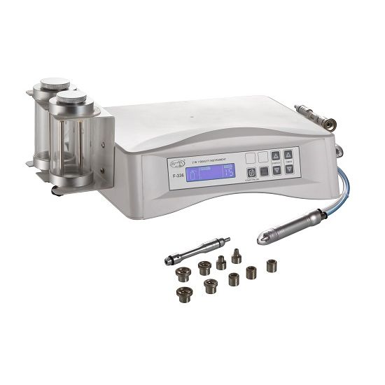 2 in 1 apparat Micro krystall slip og diamantslipnings apparat Silverfox - Hudpleieapparater - Hudpleiegrossisten