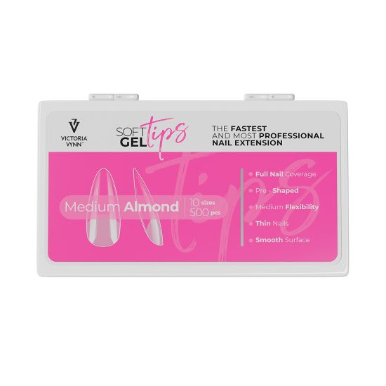 Soft Gel Tips Medium Almond