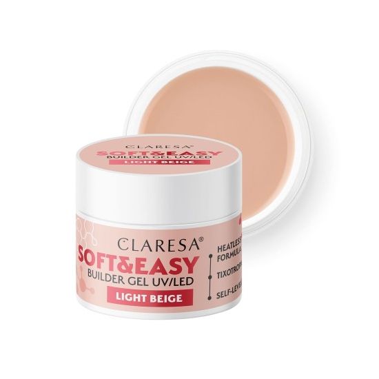 CLARESA BUILDER GEL SOFT&EASY BUILDER GEL LIGHT BEIGE 12g