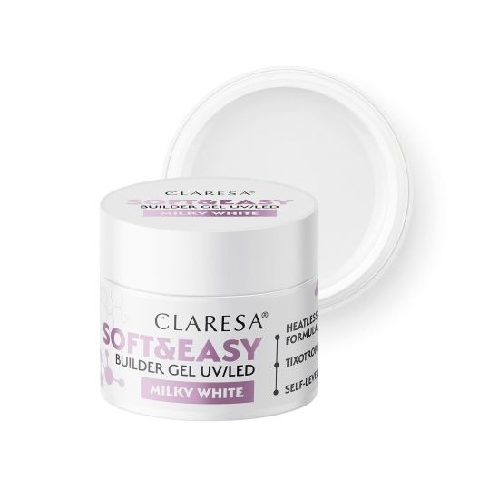 CLARESA BUILDER GEL SOFT&EASY BUILDER GEL MILKY WHITE 45g