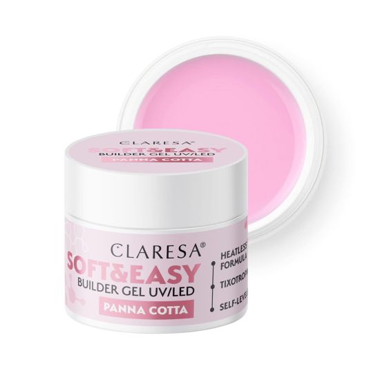 CLARESA BUILDER GEL SOFT&EASY BUILDER GEL PANNA COTTA 45g