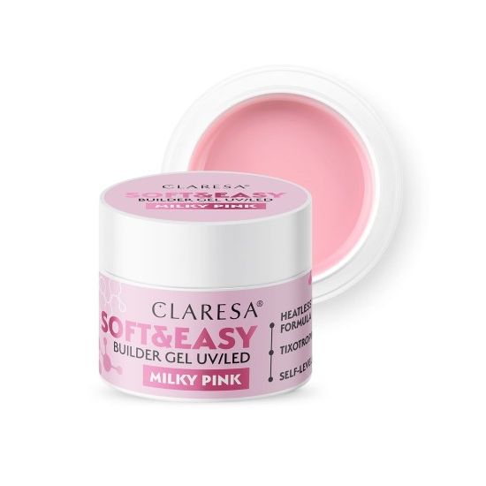 CLARESA BUILDER GEL SOFT&EASY BUILDER GEL MILKY PINK 45G