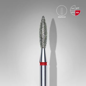 Staleks Neglebor Diamant "flame" Rød 2,3 mm/10 mm