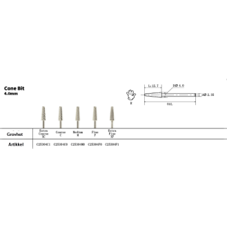 Cone bit - Bor/Fresere