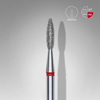 Staleks Neglebor Diamant "flame" Rød 2,1 mm/8 mm