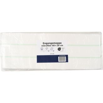 Engangsmopp 60 x 20 cm Mikrofiber 25 pk