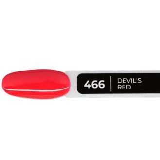 GEL POLISH 466 Devil`s Red, 8ml