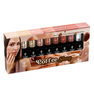 8 PACK COFFEE SHOP 445-451 + Top Oh! My Gloss