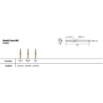 Small cone bit - Bor/Fresere