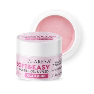 CLARESA BUILDER GEL SOFT&EASY BUILDER GEL GLAM PINK 90G